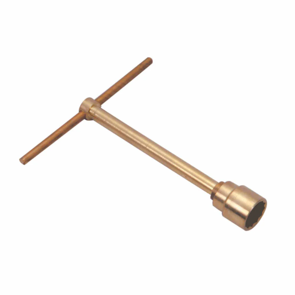 CS Unitec Ex702-035UA Aluminum Bronze Non-Sparking, Low-Magnetism, Corrosion Resistant 12 point T type Socket Wrench 9/16