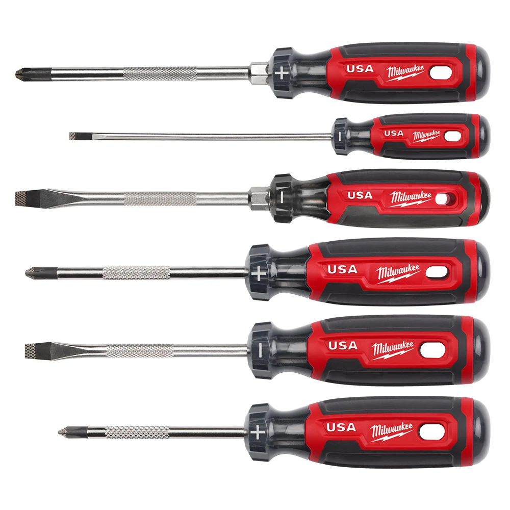 Milwaukee MT200-6 6PC Cushion Grip Screwdriver Kit (USA) - Mactool Shop