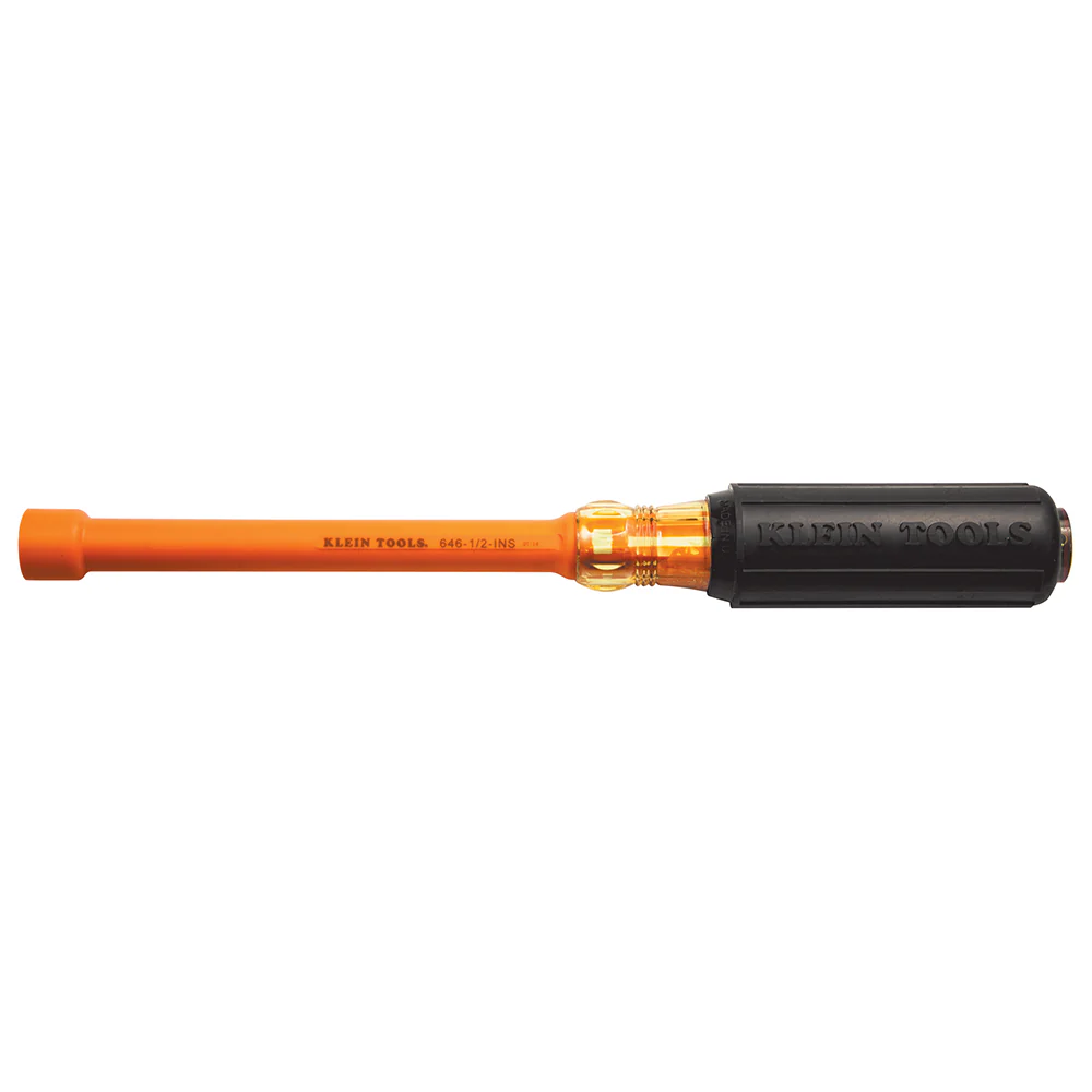 Klein Tools 646-1/2-INS Insulated Nut Driver, 1/2