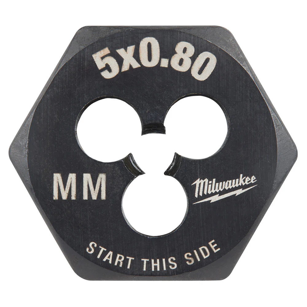 Milwaukee 49-57-5329 M5-0.80 mm 1-Inch Hex Threading Die - Mactool Shop