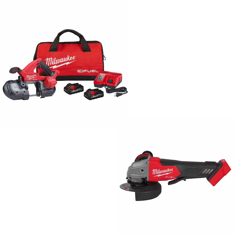 Milwaukee 2829-22 M18 FUEL Band Saw Kit W/ FREE 2880-20 M18 FUEL Grinder, Bare - Mactool Shop