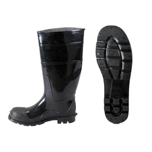 Johnson Wilshire STEEL-10 Black PVC Boots, Size 10 (18821) - Mactool Shop