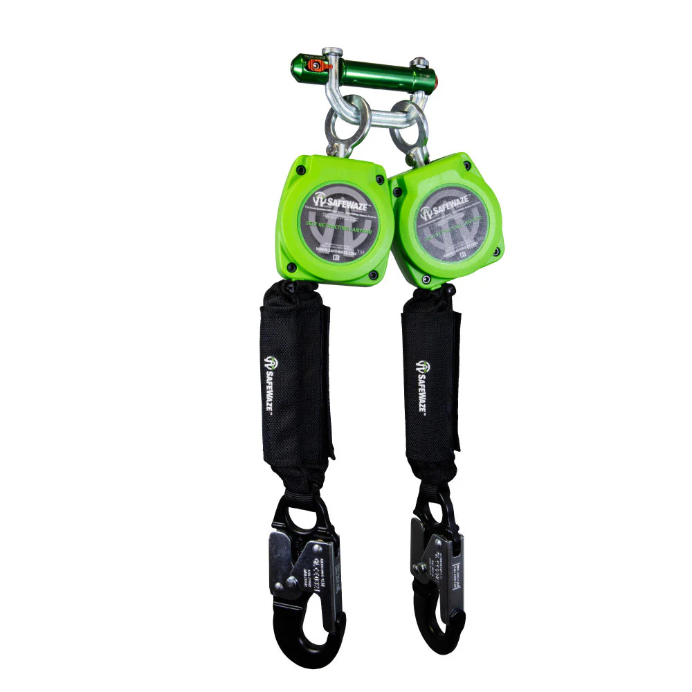 Safewaze 019-5053 6' Dual Web Retractable With BWB 9013 And Double Locking Aluminum Snap Hooks - Mactool Shop