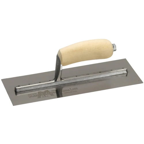 MarshallTown MXS3SS 13464 - 11 X 4 3/4 SS Finishing Trowel Curved Wood Handle - Mactool Shop