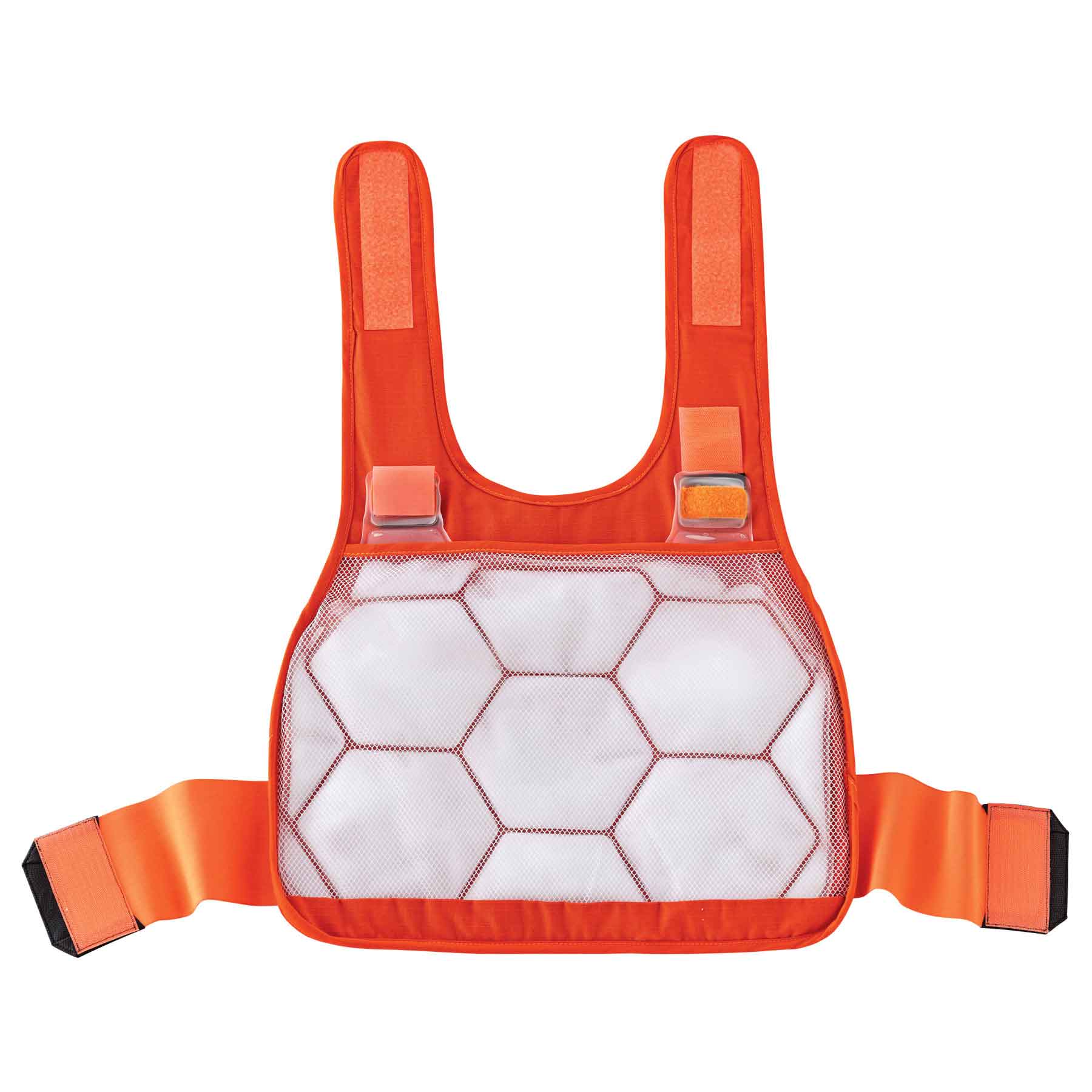 Ergodyne 12221 Chill-Its 6215HV Phase Change Premium Cooling Vest with packs, L/XL, HV Orange - Mactool Shop