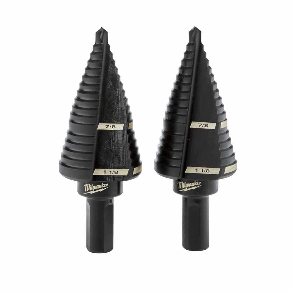 Milwaukee 48-89-9239 2 Piece #9 Step Drill Bit Set, 7/8