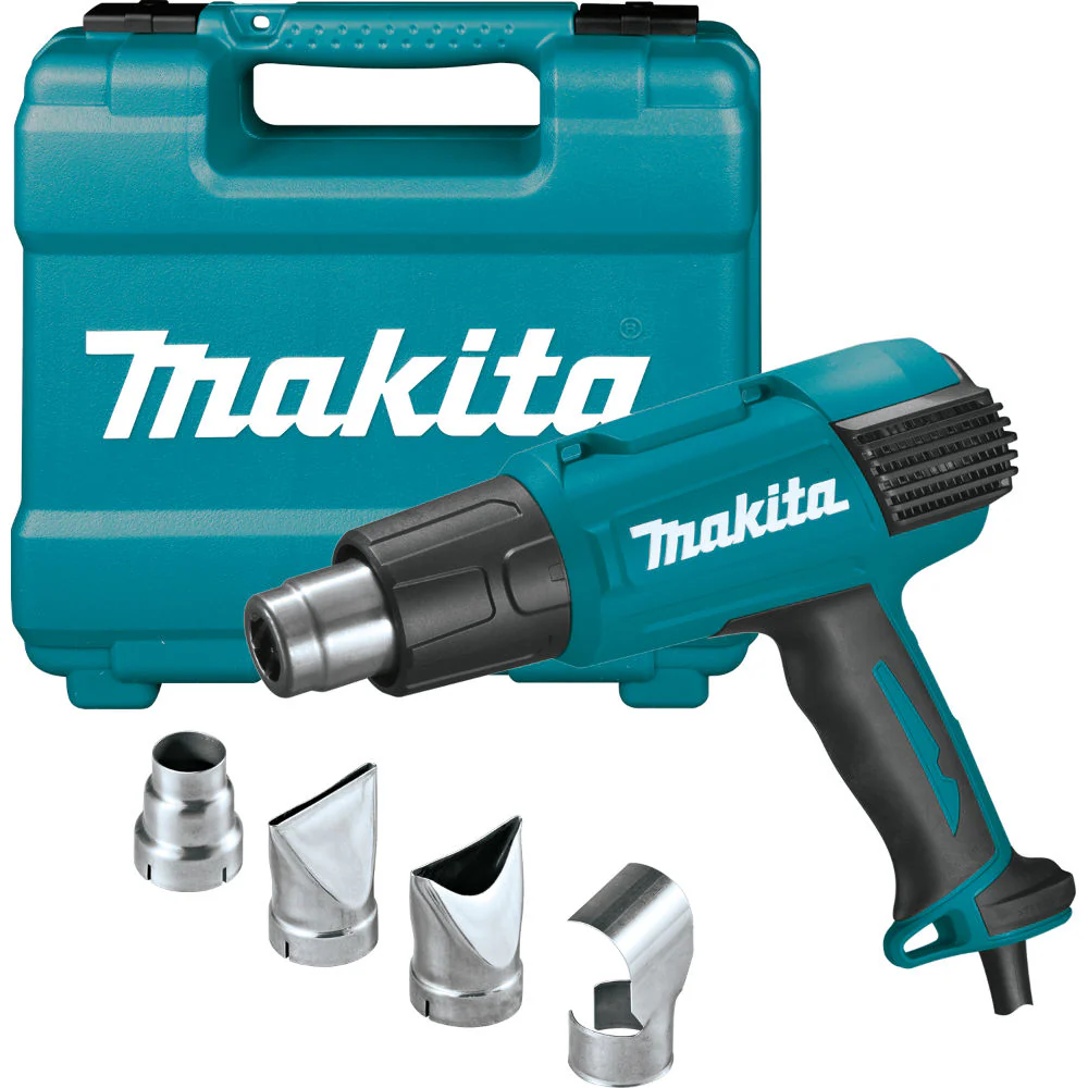 Makita HG6530VK Variable Temperature Heat Gun Kit with LCD Digital Display - Mactool Shop