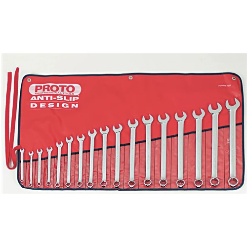 Proto J1200RM-T500 17 Pc. Metric Combination Wrench Set - 12 Point - Mactool Shop