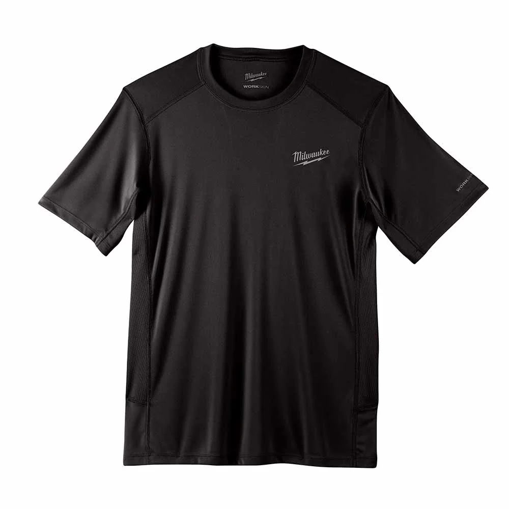 Milwaukee 414B WORKSKIN Lightweight Performance Shirt - Short Sleeve - Black - Mactool Shop