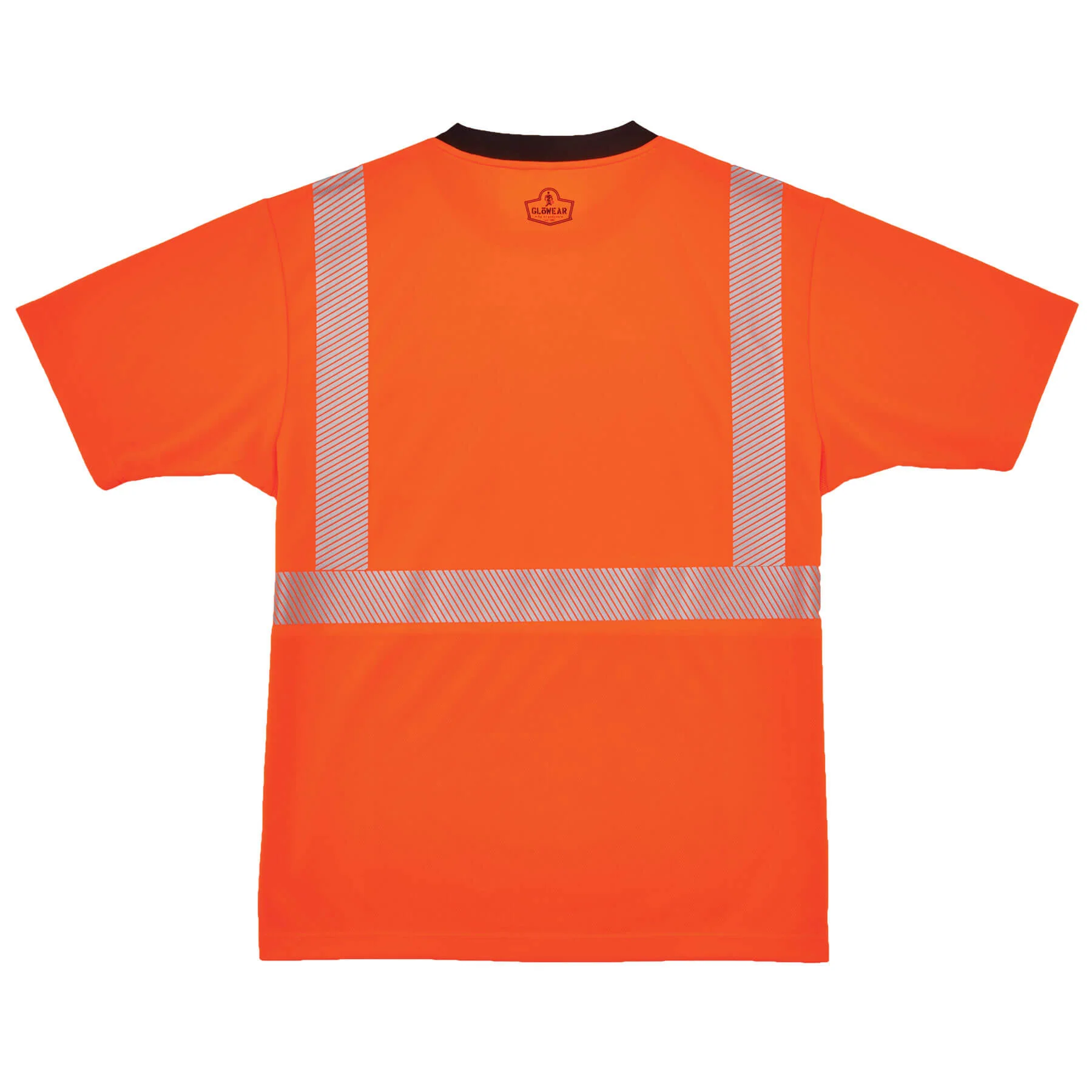Ergodyne 22584 GloWear 8280BK Type R Class 2 Black Front Performance T-Shirt, Large, HV Orange - Mactool Shop