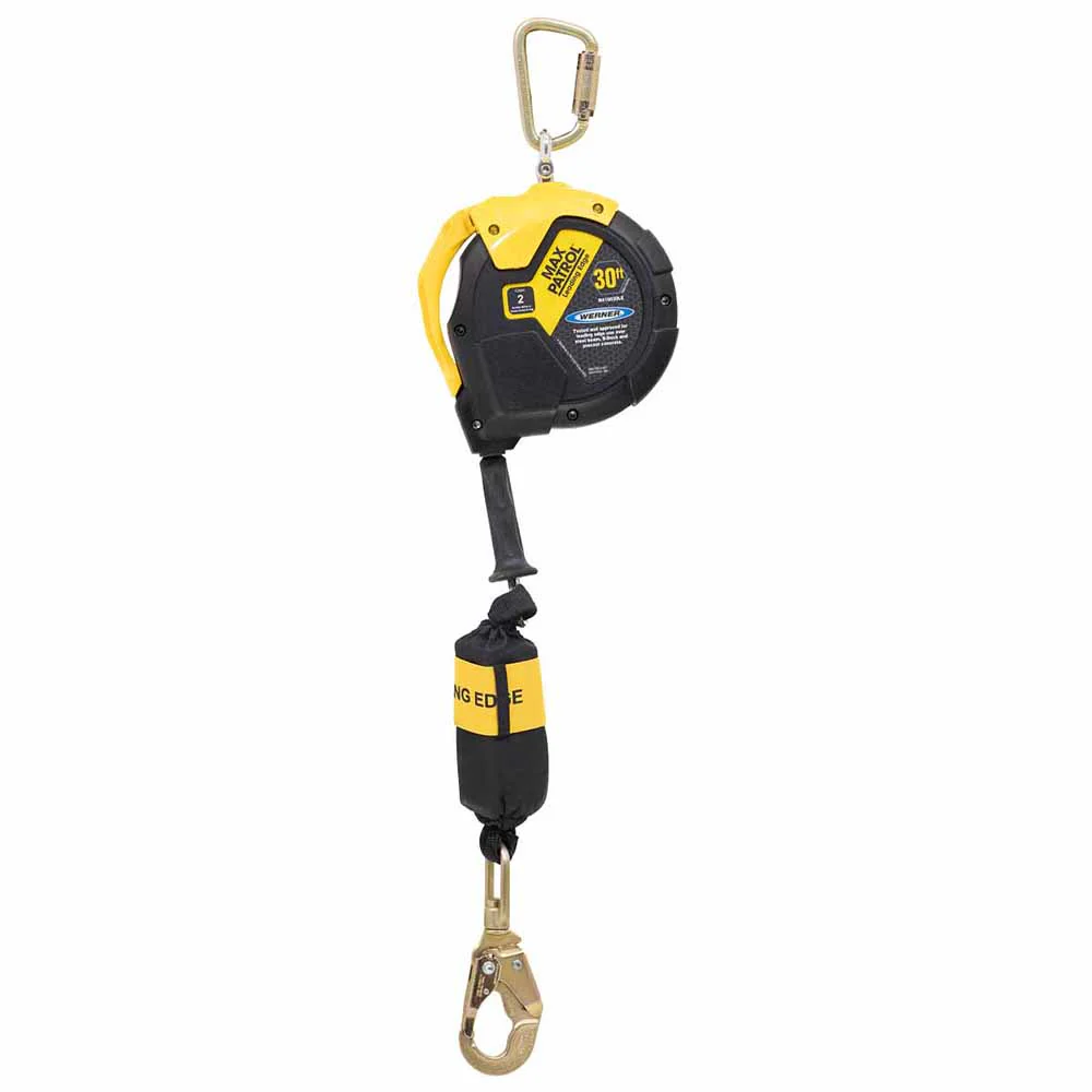 Werner R410030LE 30' Max Patrol Retracting Lifeline, Leading Edge Capability - Mactool Shop