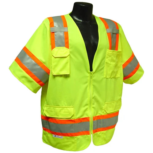 Radians SV63GXL Green Class 3 Hi-Viz Two-Tone Surveyor Safety Vest, XL - Mactool Shop