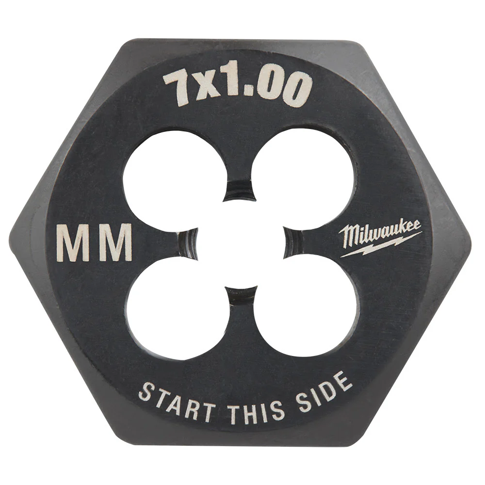 Milwaukee 49-57-5341 M7-1.00 mm 1-Inch Hex Threading Die - Mactool Shop