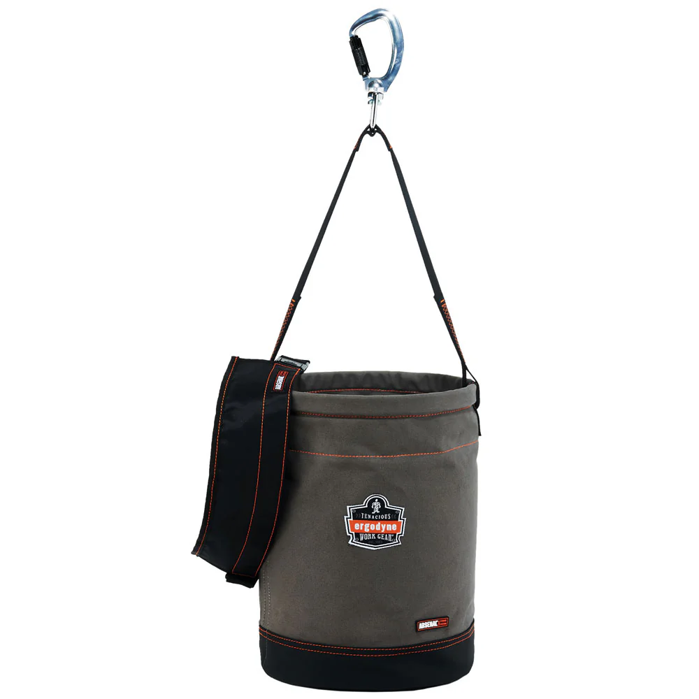 Ergodyne 14840 OAH 5940T Swiveling Carabiner Canvas Hoist Bucket w/ Top - Mactool Shop