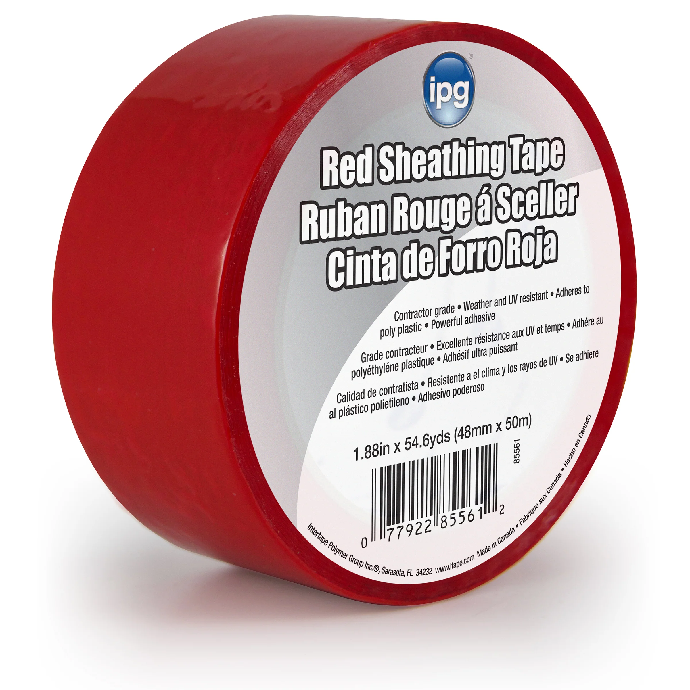 Intertape 85561 Red Sheathing Tape For IPG - Red 48MM X 50M IP-IP24 - Mactool Shop