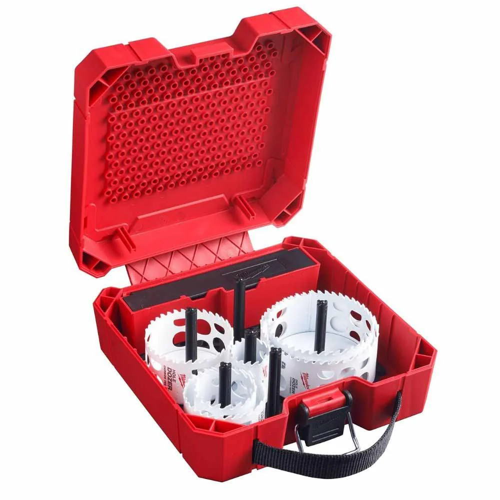 Milwaukee 49-22-3077 9 PC HOLE DOZER™ with Carbide Teeth Hole Saw Large Diameter Kit - Mactool Shop