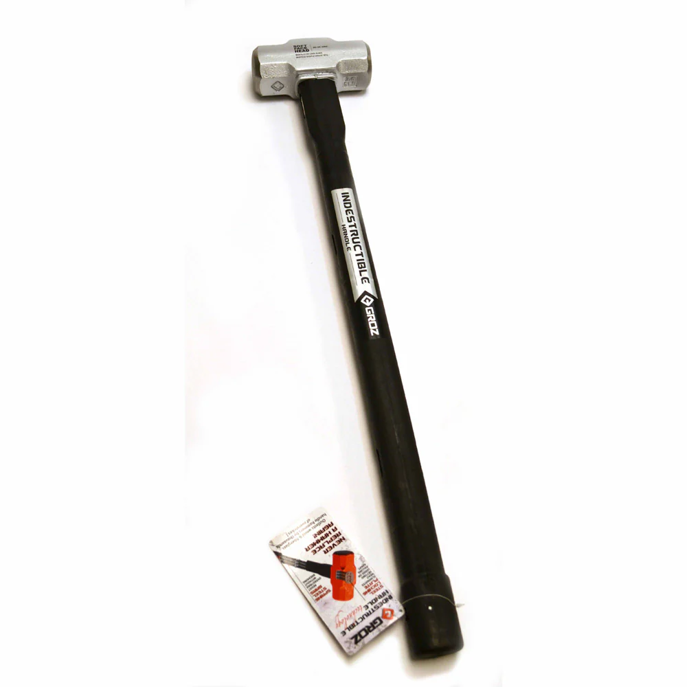 Groz 34561 Indestructible Handle Soft Face Sledge Hammer, 8Lb, 30