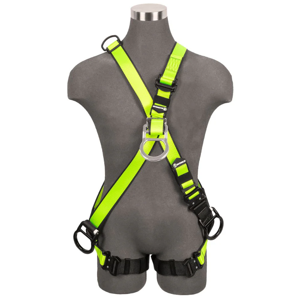 Safewaze FS9000-COS Wind & Tower Crossover Harness: Alu 3D, Alu QC Torso, Alu FD, Alu QC legs - Mactool Shop