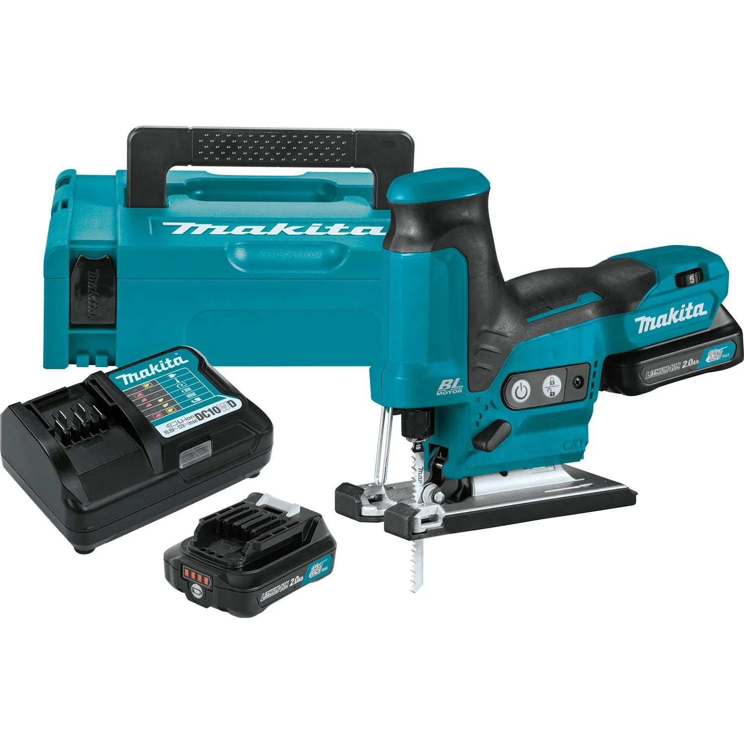 Makita VJ05R1J 12V Max CXT Li-Ion Brushless Barrel Grip Jig Saw Kit - Mactool Shop