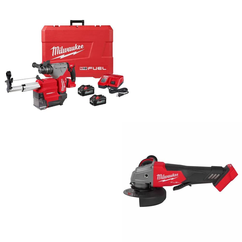 Milwaukee 2915-22DE M18 FUEL Rotary Hammer Kit w/ FREE 2880-20 M18 FUEL Grinder - Mactool Shop