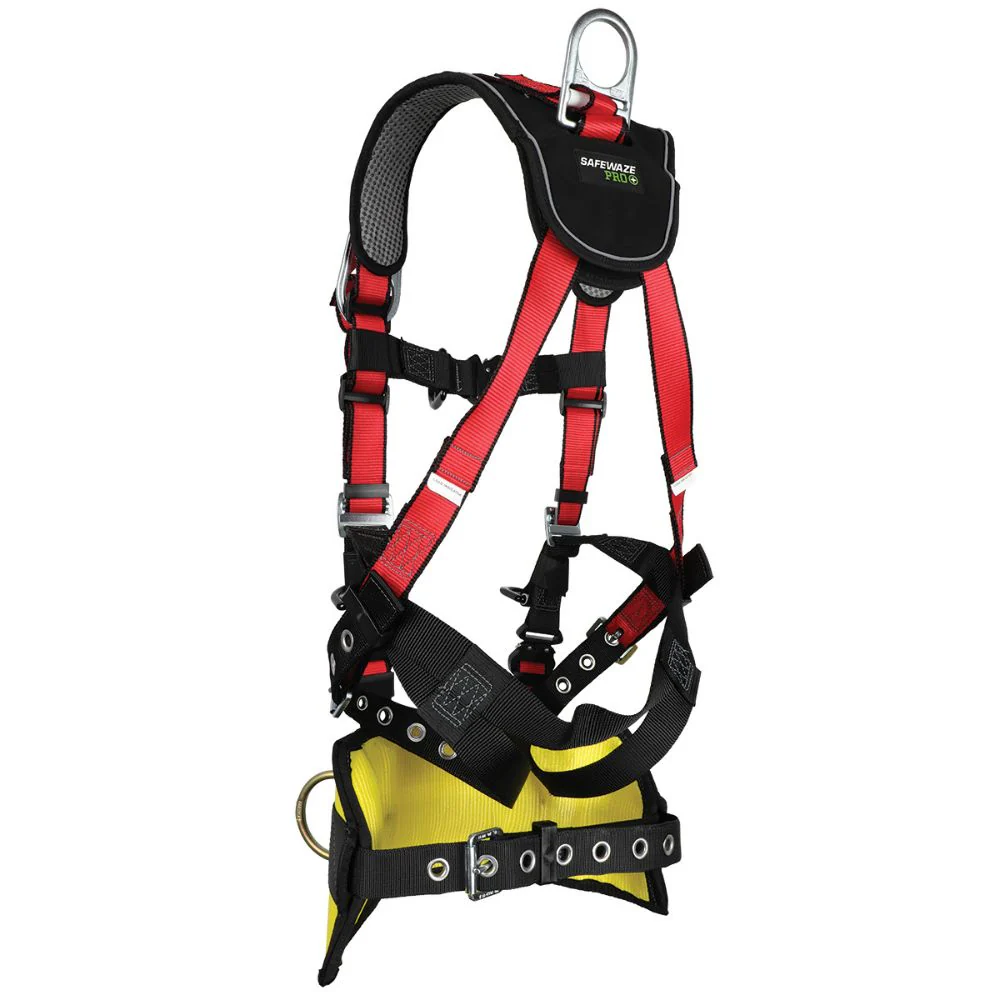 Safewaze FS77635-OD-2X Oil & Gas Full Body Harness: 1D, Derrick Belt, Alu QC Chest, FD, TB Legs, 2X - Mactool Shop