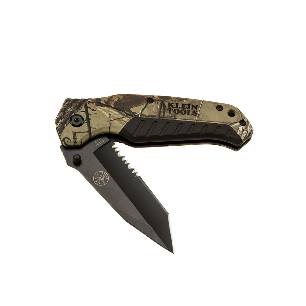 Klein 44222 Pocket Knife, REALTREE XTRA Camo, Tanto Blade - Mactool Shop