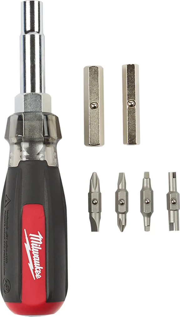 Milwaukee 48-22-2881 13-in-1 Cushion Grip Screwdriver with Schrader Bit - Mactool Shop