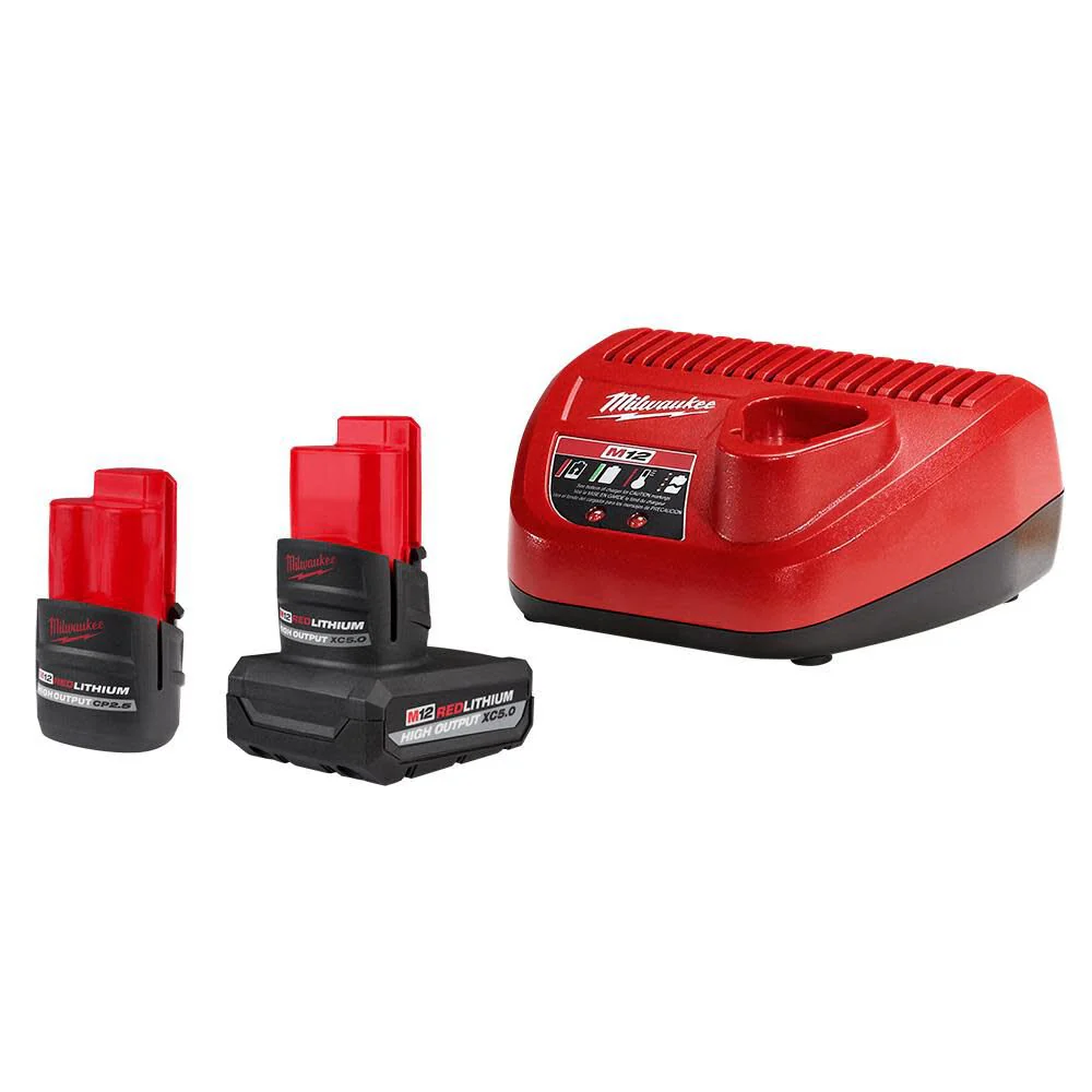 Milwaukee 48-59-2452S M12 REDLITHIUM High Output 2-Battery Starter Kit - Mactool Shop