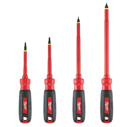 Milwaukee 48-22-2205 4 PC 1000V Insulated Screwdriver Set with Sqaure Recess - Mactool Shop