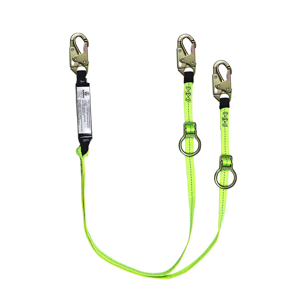 Safewaze FS456 Web Tie-Back Energy Absorbing Lanyard With Adjustable Ring - Mactool Shop