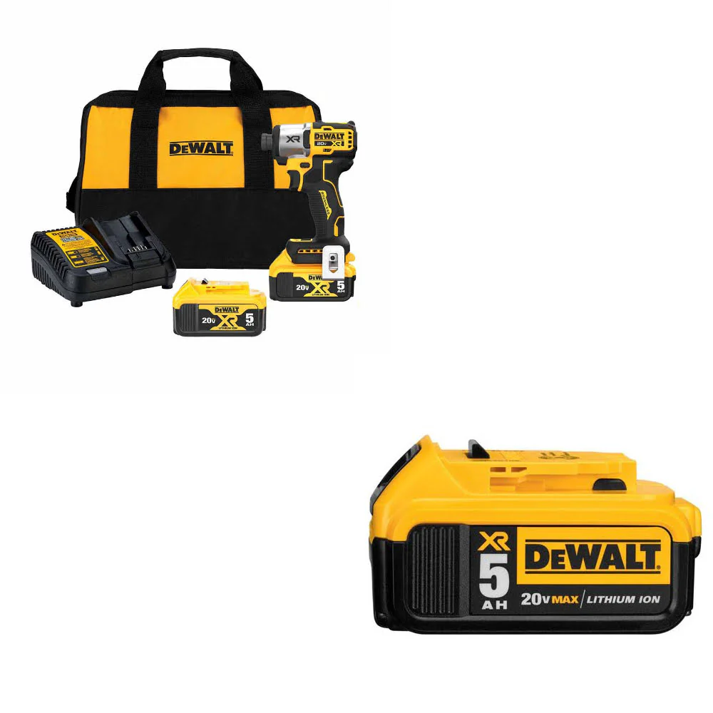 DeWalt DCF845P2 20V MAX XR Impact Driver Kit W/ FREE DCB205 20V MAX Battery Pack - Mactool Shop