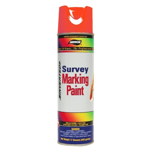 Aervoe 220 17 oz. Fluorescent Red Survey Marking Paint - Mactool Shop