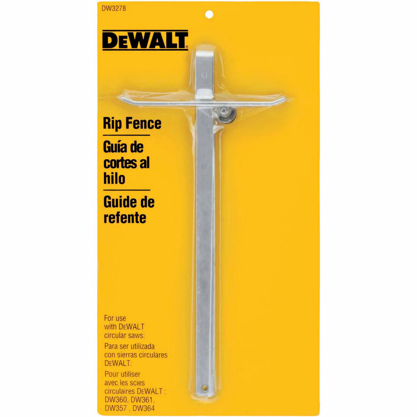 DeWalt DW3278 Rip Fence For All Top Handle Circular Saws - Mactool Shop