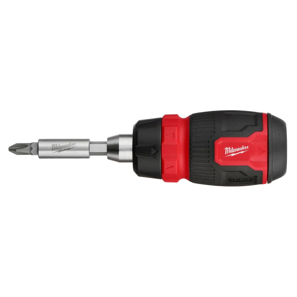 Milwaukee 48-22-2913 8-in-1 Ratcheting Compact Multi-Bit Screwdriver - Mactool Shop