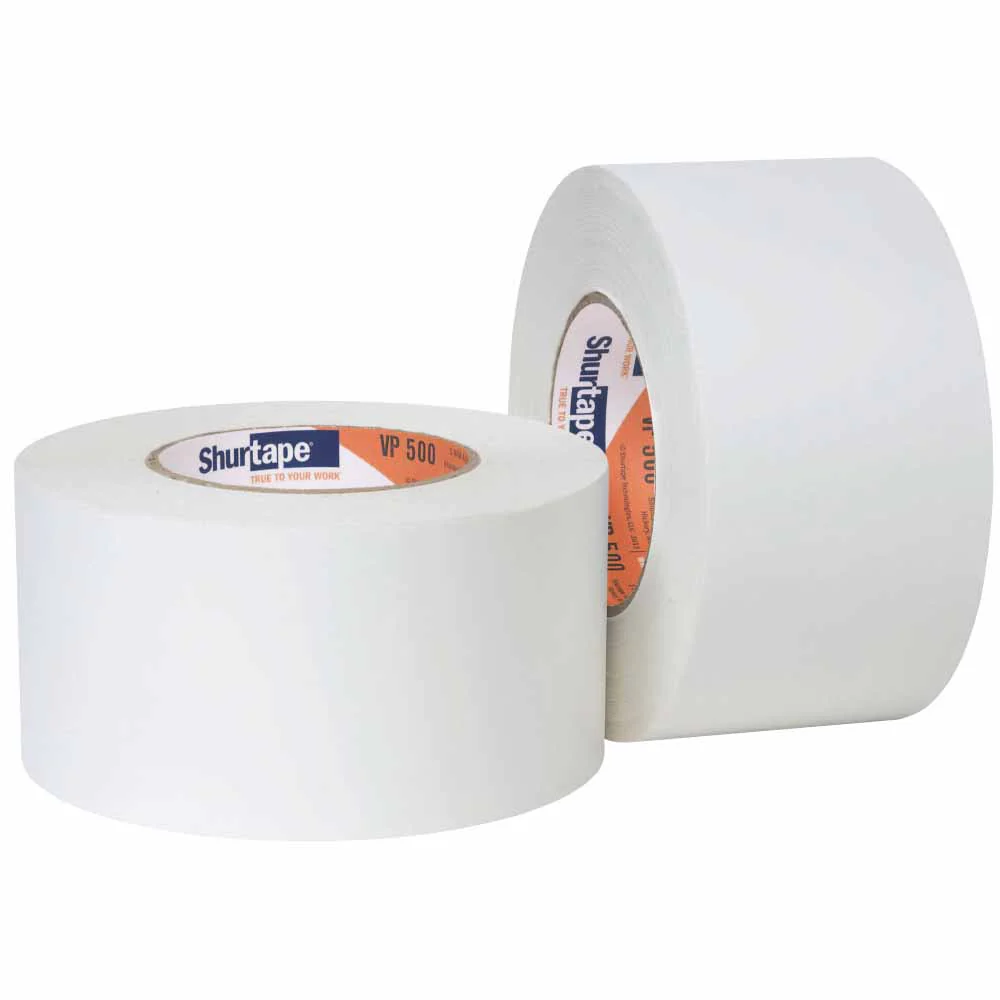 Shurtape 198660 VP 500 Embossed White Vinyl Tape, White, 3in x 50yd - Mactool Shop