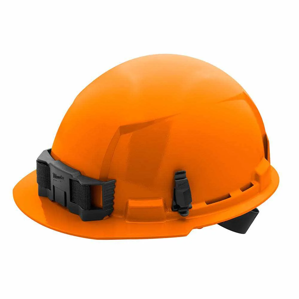 Milwaukee 48-73-1112 Orange Front Brim Hard Hat with 4PT Ratcheting Suspension – Type 1 Class E - Mactool Shop