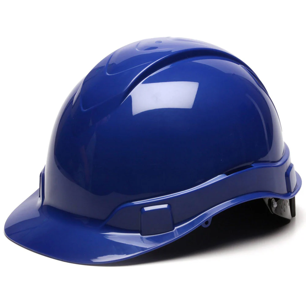 Pyramex HP46160 Ridgeline Cap Style Hard Hat, 6 Pt Ratchet Suspension, Blue - Mactool Shop