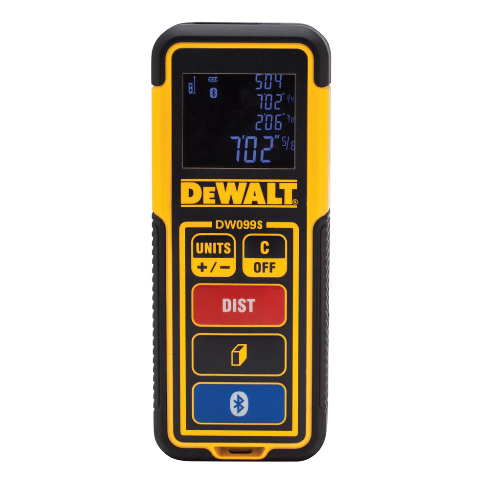 DeWalt DW099S 100 ft Bluetooth-Enabled Laser Distance Measurer - Mactool Shop