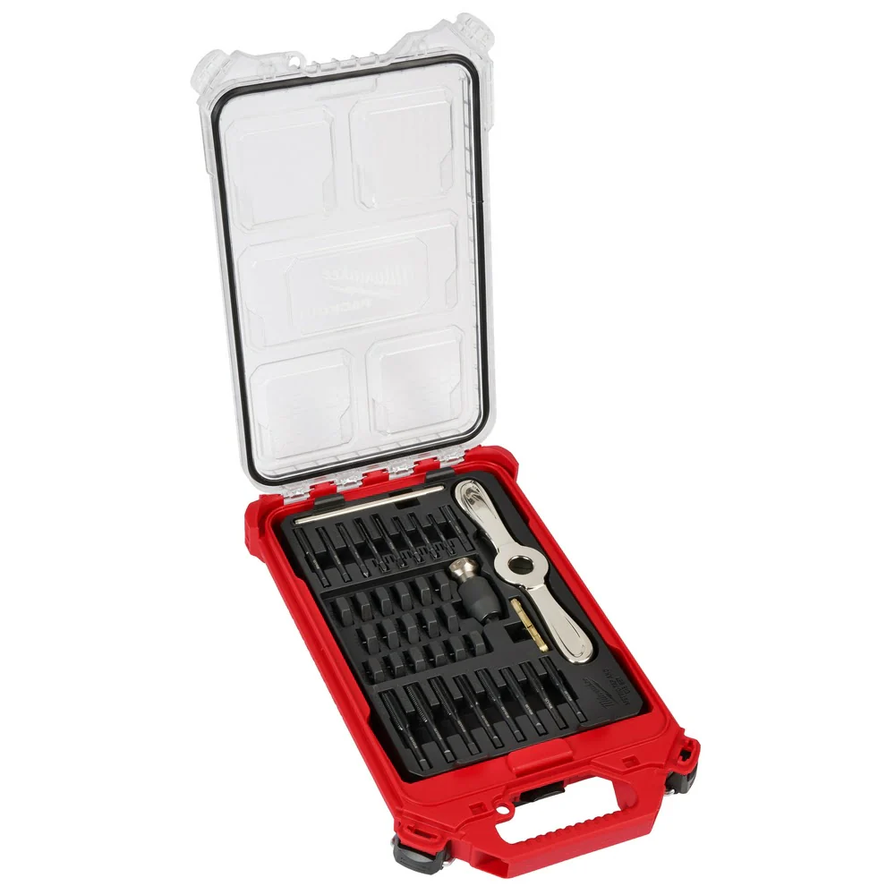 Milwaukee 49-22-5603 38PC Metric Tap & Die PACKOUT Set w/ Hex-LOK 2-in-1 Handle - Mactool Shop