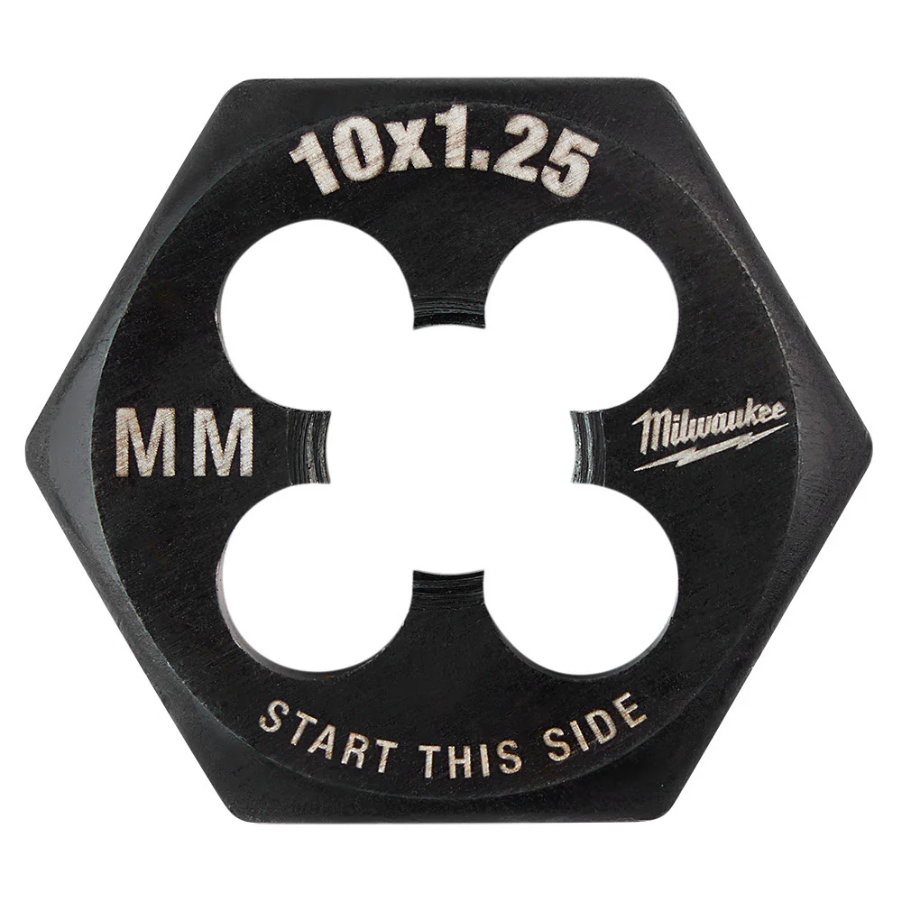 Milwaukee 49-57-5353 M10-1.25 mm 1-Inch Hex Threading Die - Mactool Shop