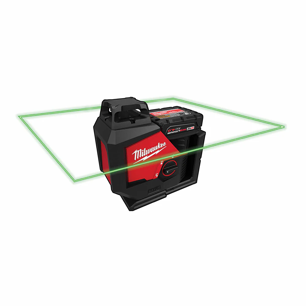 Milwaukee 3631-21 M12 Green Single Plane Laser Kit - Mactool Shop
