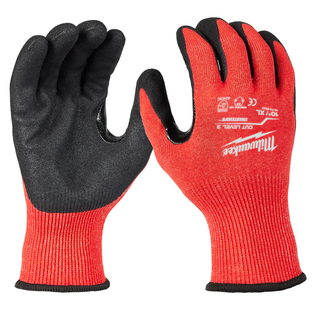 Milwaukee 48-73-8633 Cut Level 3 Nitrile Dipped Gloves - XL - Mactool Shop