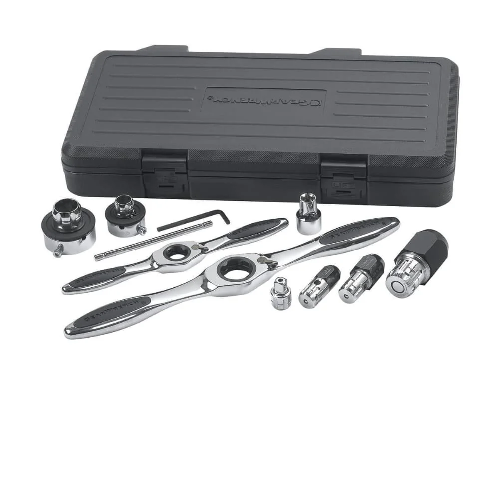 GearWrench 82807 11 Pc. Ratcheting Tap and Die Accessory Set - Mactool Shop