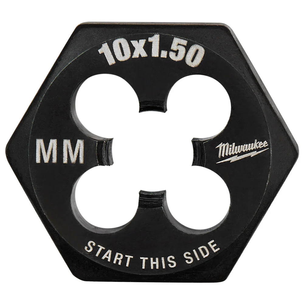 Milwaukee 49-57-5352 M10-1.50 mm 1-Inch Hex Threading Die - Mactool Shop