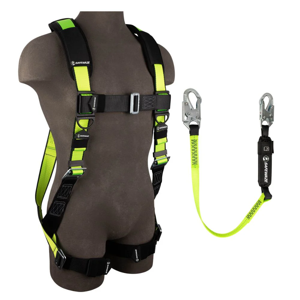 Safewaze FS129-4-2X PRO Combo: FS280-2X Harness, FS560-4 Lanyard, 2X - Mactool Shop