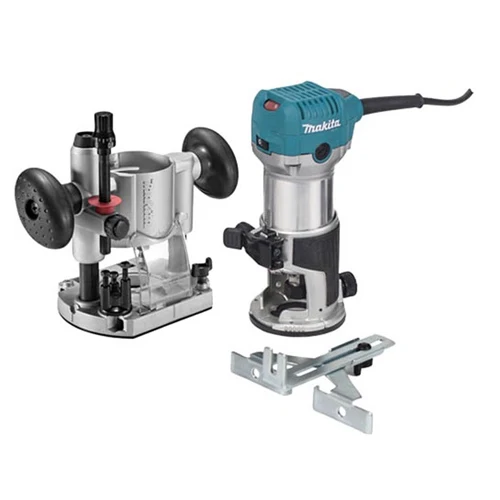 Makita RT0701CX7 1-1/4 HP Compact Router Kit with Plunge Base - Mactool Shop