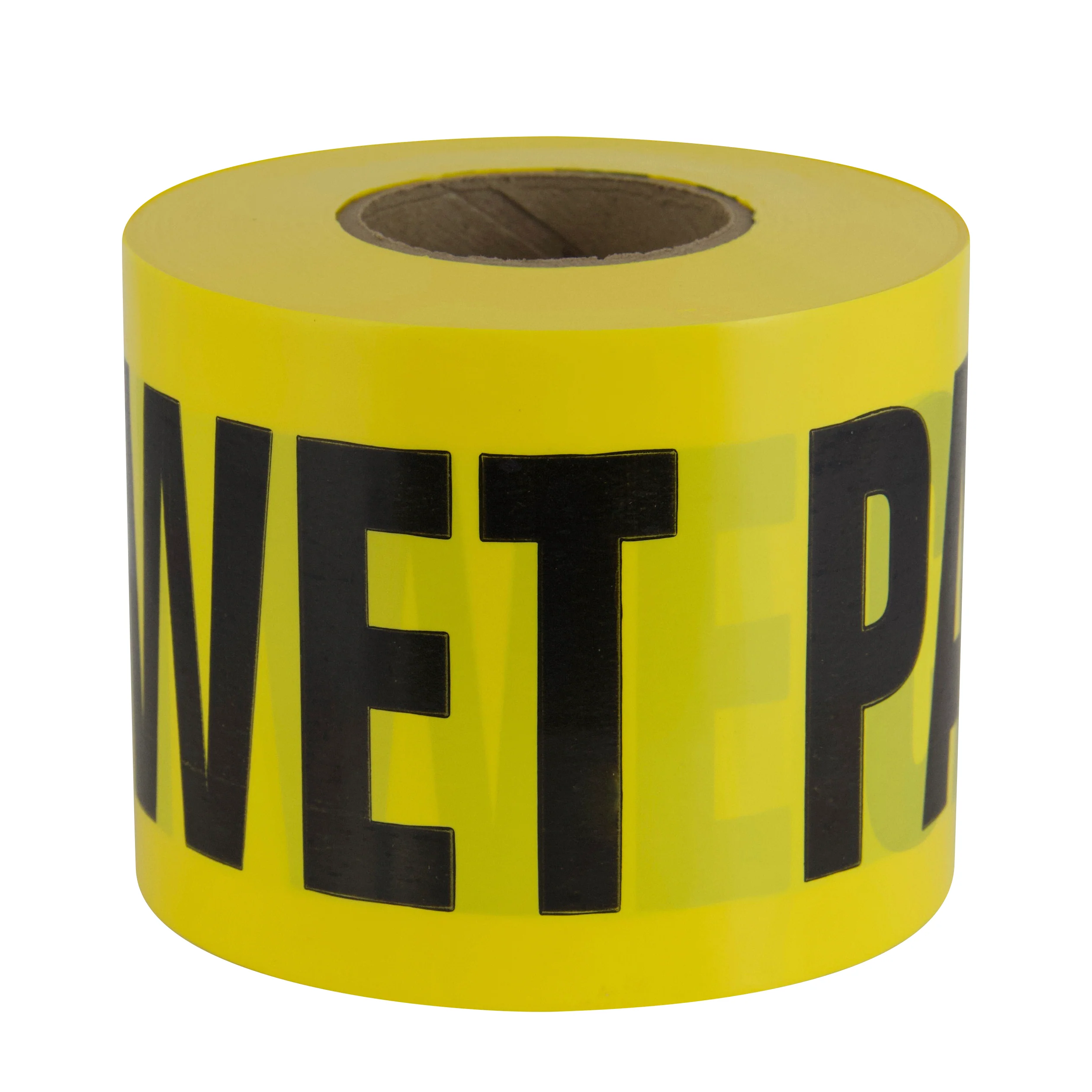 Intertape 600WP 300 BARRICADE 2 mil Printed PE Ribbon - Yellow 3