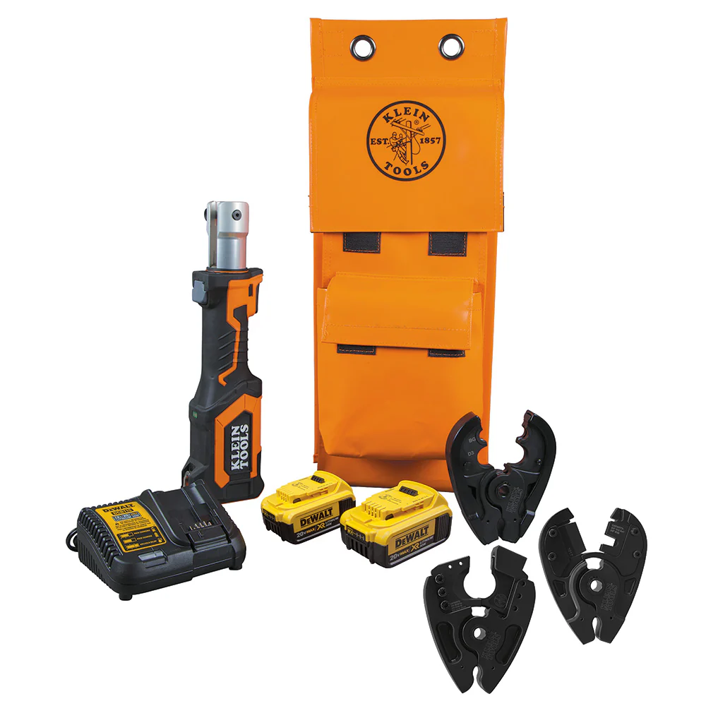 Klein BAT207T4H Battery-Op Cut/Crimper, BG Die/D3 Groove/ACSR/EHS - Mactool Shop