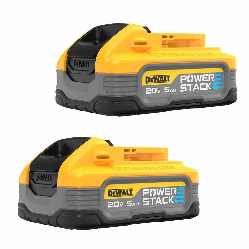 DeWalt DCBP520-2 20V Max PowerStack 5Ah Battery 2-Pack - Mactool Shop