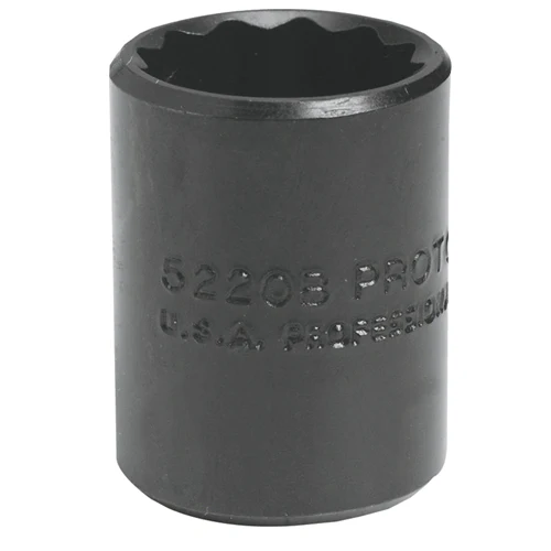 Proto J5216B 3/8 Drive 1/2 ProtoBlack™ 12-Point Standard Length Hand Socket - Mactool Shop